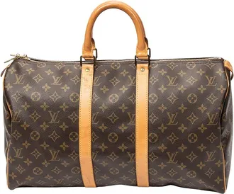 Louis Vuitton Brown Monogram Canvas Keepall (Authentic Pre-Loved)