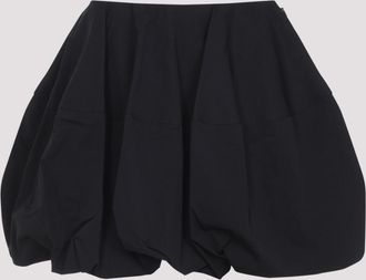 Alaia Black Cotton Basque Skirt