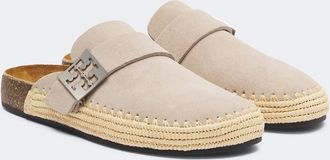 Tory Burch Mellow woven suede clogs