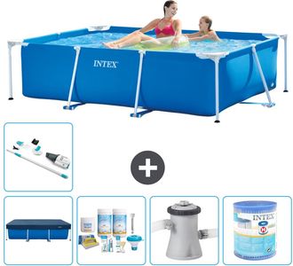 Intex Piscina Con Estructura Rectangular - 220x150x60 Cm - 7-piezas S30015