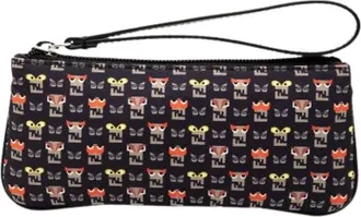 Fendi Pre-owned Clutches, female, Black, Size: ONE SIZE Pre-owned Canvas Clutch