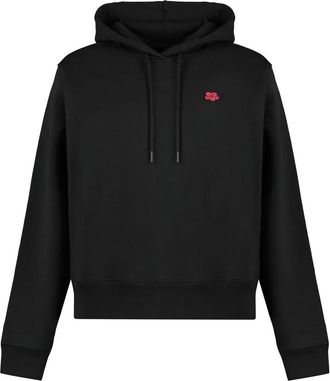 Kenzo Hoodies & sweatvesten, Dames, Zwart, S, Katoen, Boke Flower Geborduurde Hoodie