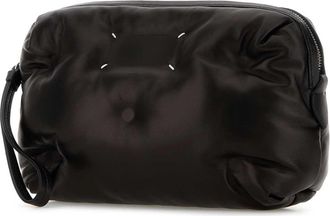 Maison Margiela Mens Black Nappa Leather Glam Slam Clutch