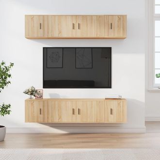 vidaXL Vidaxl - Set De Muebles Para Tv 6 Pzas Madera Contrachapada Roble Sonoma