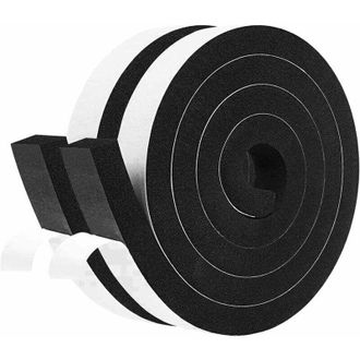 OEM Sellador Aislante Para Puertas Y Ventanas, Sellador De Espuma De Caucho, Tira Autoadhesiva Gruesa, Resistente A Golpes Y Corrientes De Aire, 25 Mm X 2