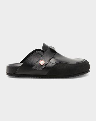 Casablanca Men & apos;s Outdoor Pebbled Leather Mules