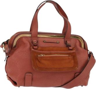 Chlo&eacute; Pre-owned Handtas - Dames - Vintage Handtas - Oranje - ONE Size - Leer - Vintage