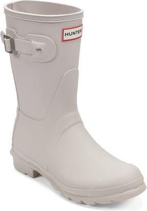 Hunter Original Short Waterproof Rain Boot in Light Gray 050 at Nordstrom Rack, Size 10