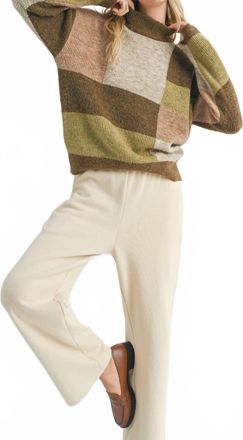 Sadie & Sage Forrest Walk Turtleneck Sweater In Multi