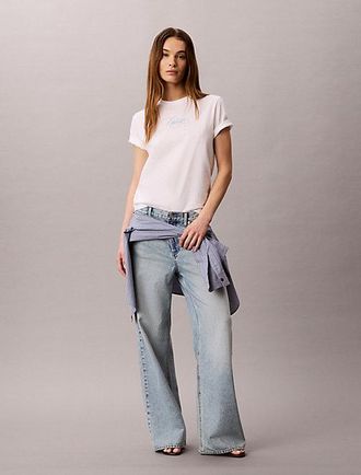 Calvin Klein Camiseta cl&aacute;sica con logo de letras