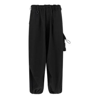 Yohji Yamamoto Heren, Broeken, Zwart, Maat: S