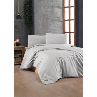 OEM Funda N&oacute;rdica, Funda N&oacute;rdica, Ropa De Cama Set Gris