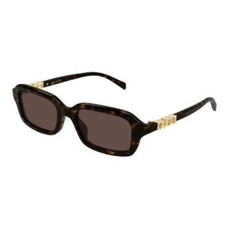 Gucci Square Sunglasses - female - Gucci - Sunglasses - Brown - 50 MM - Accessories