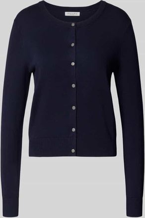 Christian Berg Regular Fit Cardigan aus Viskose-Mix in Dunkelblau, Gr&ouml;&szlig;e XXL