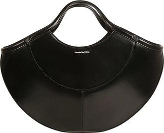 Alexander McQueen Tassen, Dames, Zwart, ONE Size, Leer, Zwarte Cove Tas voor Vrouwen