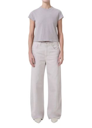 A Gold E Low Curve Jeans In Soft Focus