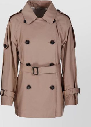 Max Mara belted raglan sleeve trench coat