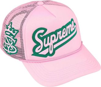 SUPREME SS26 University Mesh Back 5-Panel Pink SUP-SS26-1005-PNK