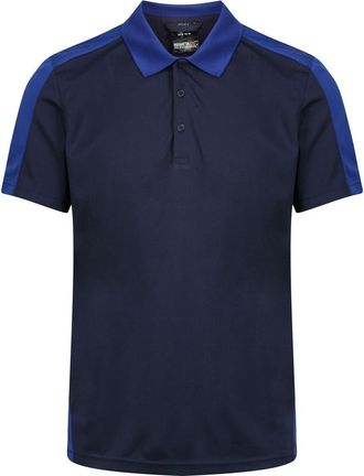 Regatta Contrast Coolweave Pique Polo Shirt in Navy And New Royal at Nordstrom, Size 4X-Large