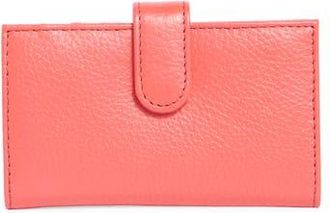 Mundi Leather RFID Bifold Wallet in Candy Coral at Nordstrom Rack
