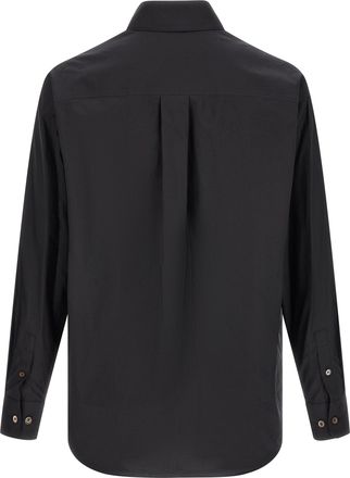 Christophe Lemaire Mens Black Cotton Blouse
