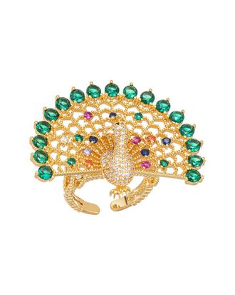 Eyecandy LA Eye Candy La The Luxe Collection Cz Peacock Ring