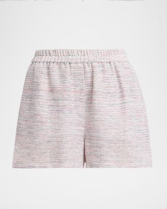 Giorgio Armani Linen Knit Pull-On Shorts