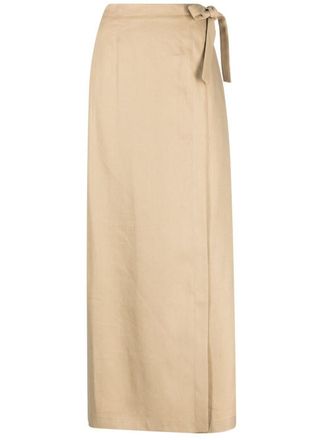 Alberta Ferretti Linnen maxi-rok - Beige