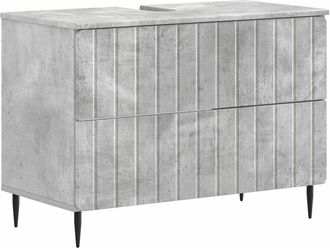 vidaXL Mueble De Lavabo Para Ba&ntilde;o Zwolle Gris Hormig&oacute;n Vidaxl