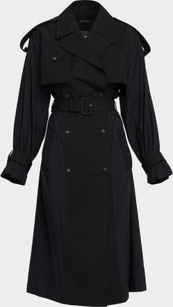 Mackage Zonomi Double-Breasted Twill Trench Coat