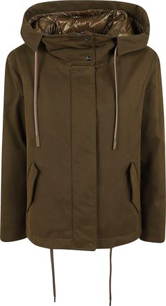 Herno Glossy Padded Short Parka With Adjustable Hem