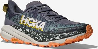 Hoka One One Womens Speedgoat 6 Trail Running Shoes In Grey Skies Cosmic Grey