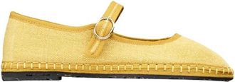 Flabelus Zuihitsu Mercedita - Dames - Ballerinas - Geel - 39 EU - Katoen - Schoenen
