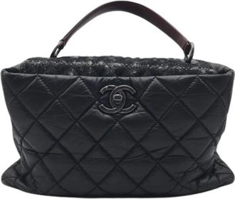 Chanel Pre-owned Vintage Schoudertas - Dames - Vintage Handtas - Zwart - ONE Size - Leer - Vintage