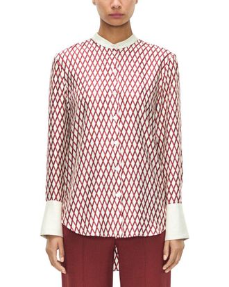Adam Lippes Farrow Silk Top