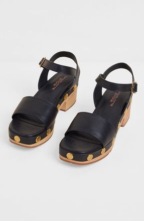 Charlotte Stone Allie Clog Sandal in Black Stud at Nordstrom, Size 11