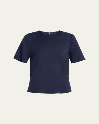 Kobi Halperin Maryl Crewneck Silk Blouse