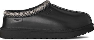 UGG Tasman Lthr Regen - Dames - Pantoffels - Zwart - 39 EU - Wol - Schoenen