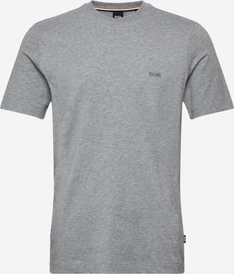 HUGO BOSS Mens Cotton T-Shirt Grey T-Shirts And Polos