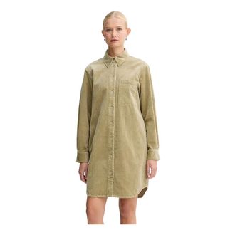 Marc O'Polo Dames, Jurken, Groen, Maat: XS Corduroy