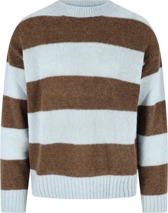 Closed Alpaca Blend Sweater with Striking Horizontal Stripes
