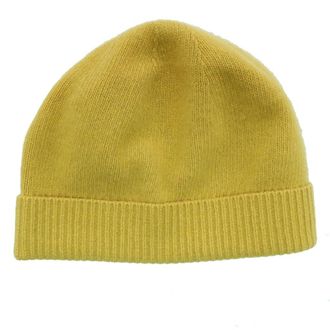 Portolano Cashmere Beanie in Sulfur at Nordstrom Rack