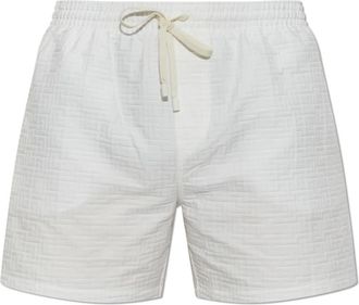 Balmain Printed PB Labyrinth Zwemshorts - Heren - Strandmode - Wit - XS - Badmode
