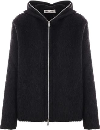 Our Legacy Heren Zip Hoodie - Heren - Vesten met rits - Zwart - L - Hoodies & sweatvesten