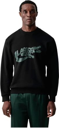 Lacoste Felpa in Cotone Made in France - - Sweatshirts & Hoodies - Uomo - Nero - 2XL