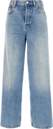 Gucci Straight Jeans, female, Blue, Size: W26 Cotton Denim Pants