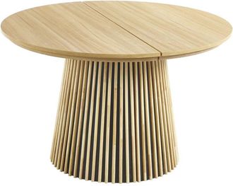 Home Heavenly Home Heavenly - Mesa Comedor Redonda Extensible Kena Mesa Sal&oacute;n De 120 Cm Hasta 200 Cm Medida: 120 Cm