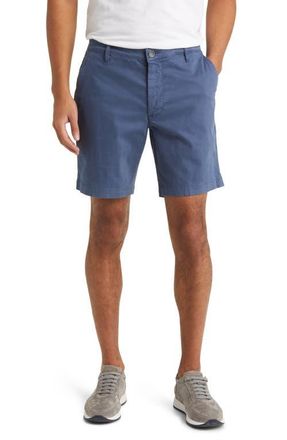AG - Adriano Goldschmied Wanderer 8.5-Inch Stretch Cotton Chino Shorts in Sulfur Bright Night at Nordstrom, Size 29