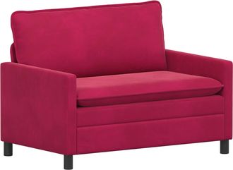 vidaXL Sof&aacute; Rojo Vino 126 X 81 X 87,5 Cm Terciopelo Vidaxl