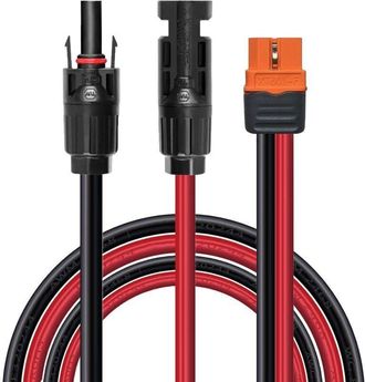 OEM Cable De Carga Solar, Conector Solar A Adaptador Xt60i, Cable De Conexi&oacute;n Para Panel Solar Xt60i-f De 12 Awg, Compatible Con Estaciones De Energ&iacute;a Por